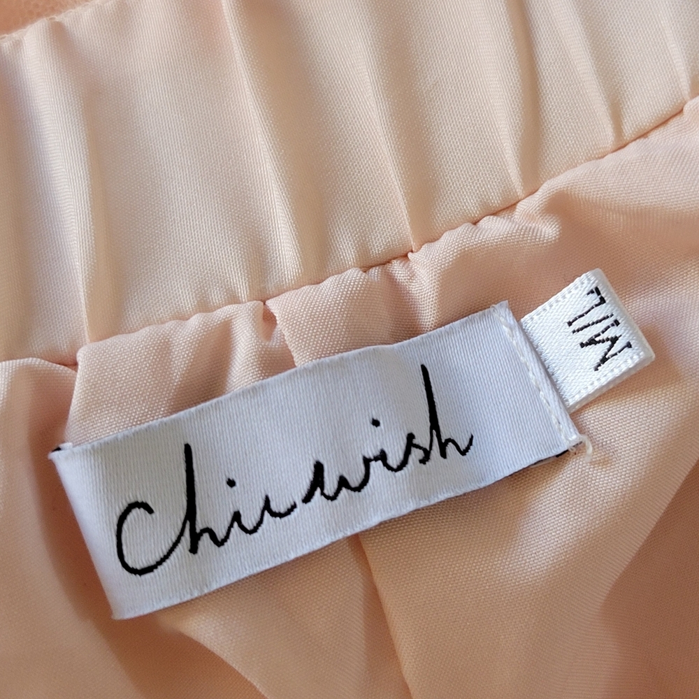 Chicwish Light Pink Tutu Mesh Skirt Tulle Netting Tiered Balletcore Feminine M/L - Picture 7 of 9